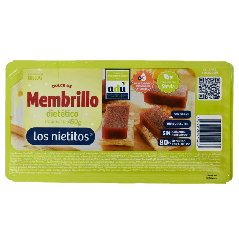 Dulce Membrillo Los Nietitos 0% 450 G