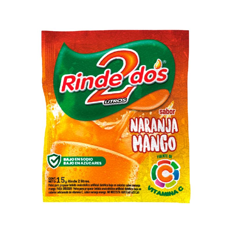 Jugo Rinde 2 En Polvo Naranja/mango 20 G