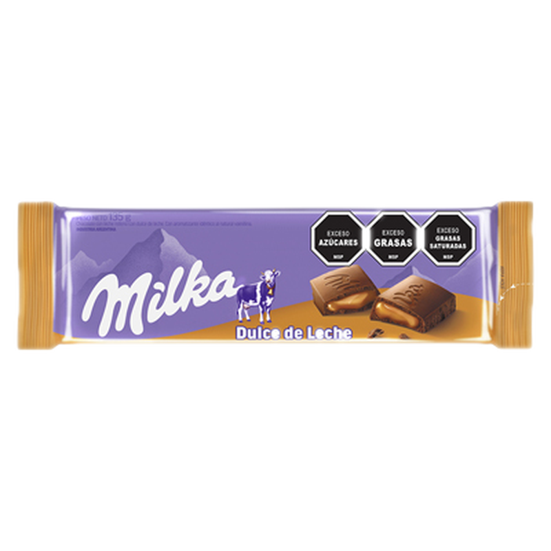Chocolate Milka Relleno Dulce De Leche 135 G
