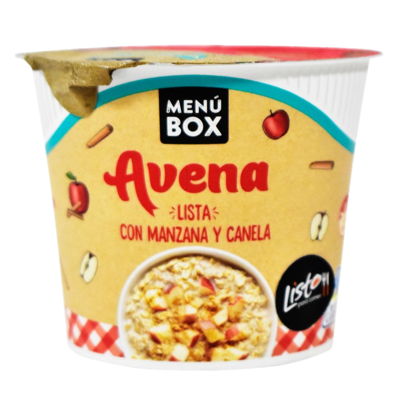 Avena Lista Menú Box Manzana Y Canela 64 G
