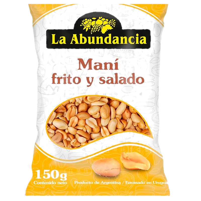 Maní Pelado Tostado Y Salado La Abundancia 150 G