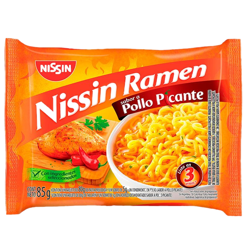 Pasta Ramen Nissin Pollo Picante 85 G