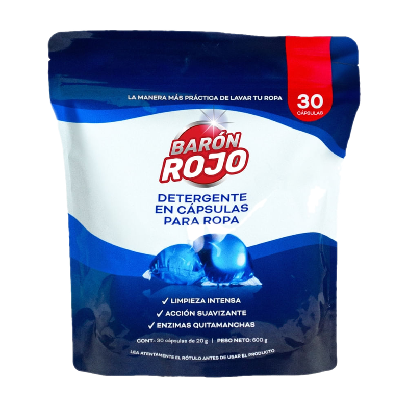Cápsulas Para Ropa Barón Rojo 30 Unidades