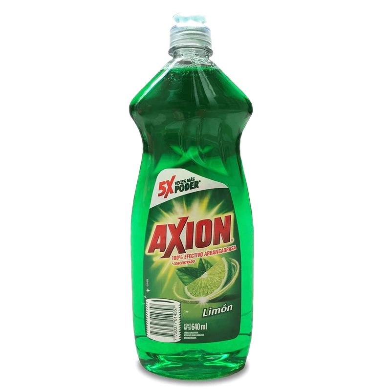 Detergente Lavavajilla Axion Limon 640 Ml