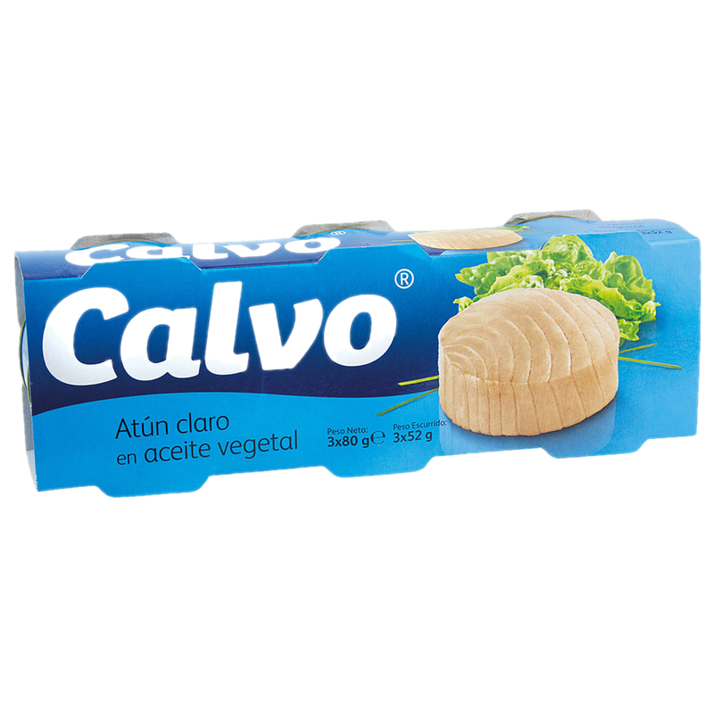 Pack Atún En Aceite Calvo 3 Unidades