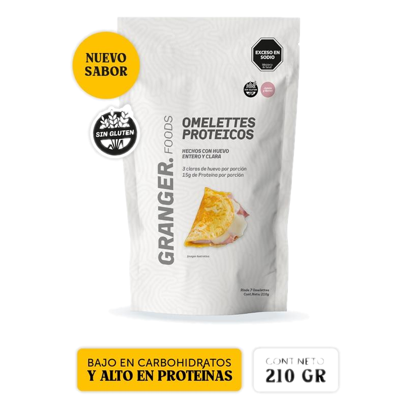 Omelettes Granger Proteicos Jamón Y Queso 210 G
