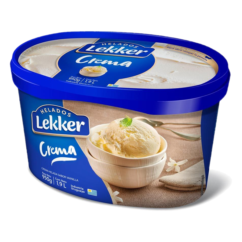 Helado Lekker Crema 1.9 L