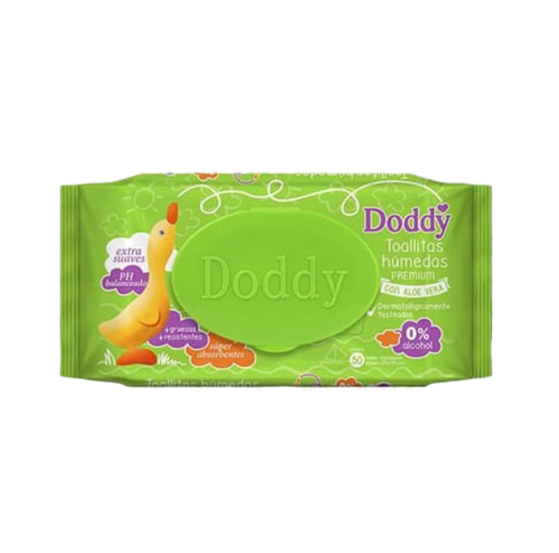 Toallitas Humedas Con Aloe Vera Doddy 100 Unidades
