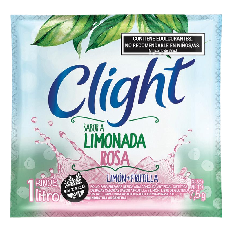 Refresco De Limonada Rosa Clight 7.5 G