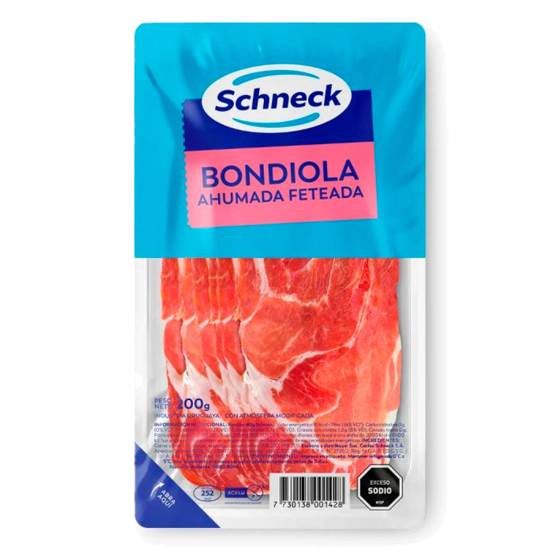 Bondiola Ahumada Feteada Schneck 200 G