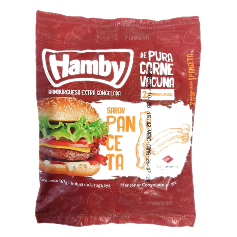 Hamburguesa Hamby Sabor Panceta 2 Unidades