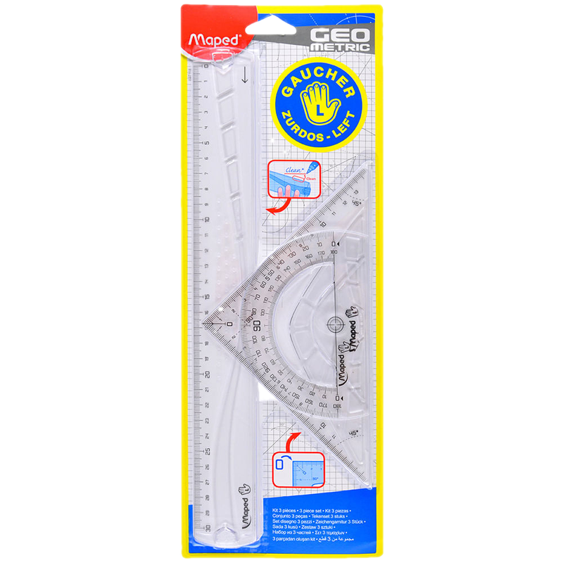 Juego De Geometría Maped Para Zurdos 30 Cm