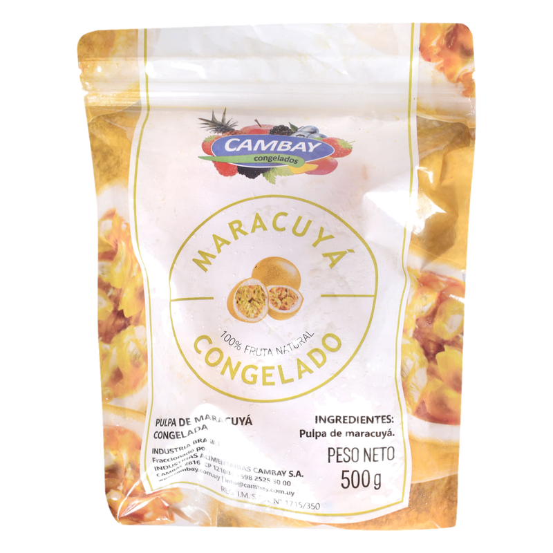 Pulpa De Maracuyá Congelada Cambay 500 G