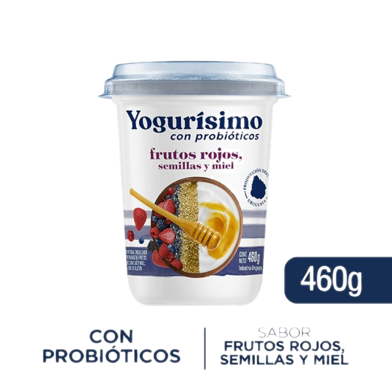 Yogurísimo Selección Frutos Rojos Con Miel Y Semillas 460 G