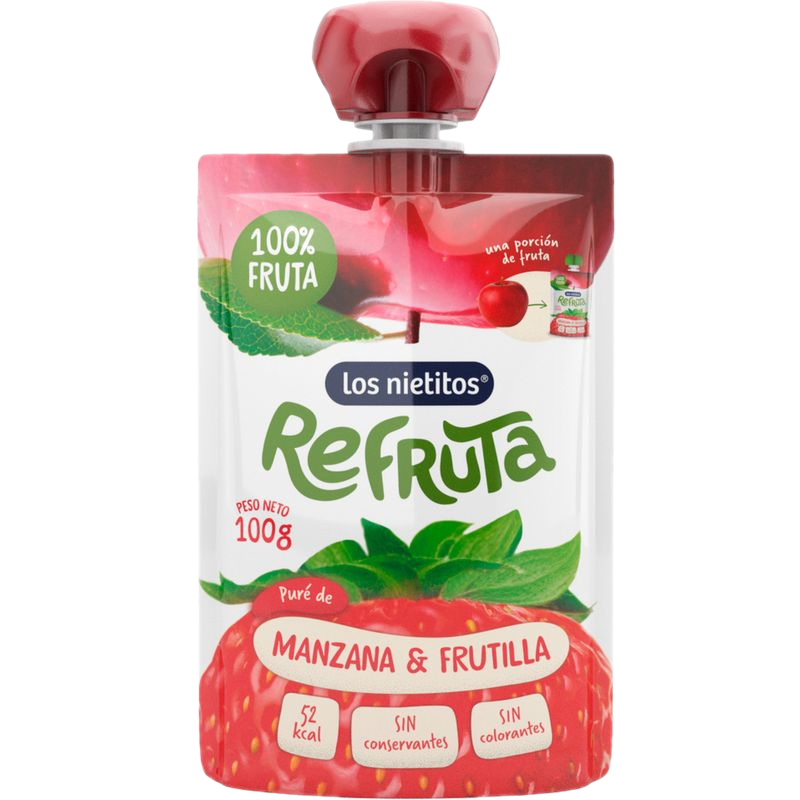 Merienda Refruta Los Nietitos Frutilla/manzana 100 G