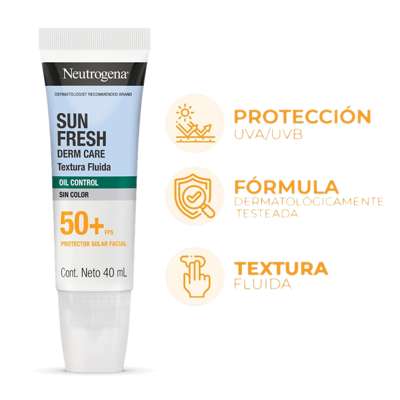 Protector Solar Neutrogena Sun Fresh Oil Control Fps50 40 Ml