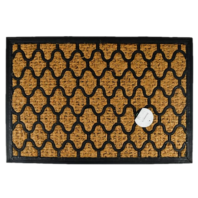 Felpudo Coco/goma 40x60 Cm Entramado Flor