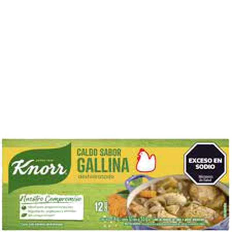 Caldo Knorr 12 Unidades Gallina