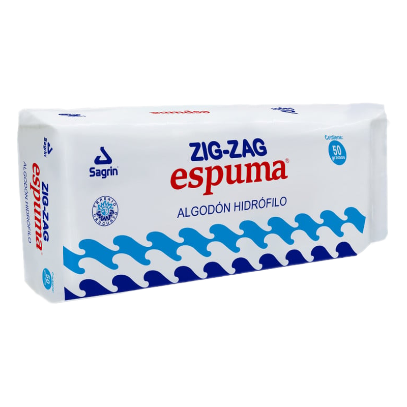 Algodón Hidrófilo Espuma Zig-zag 50 G