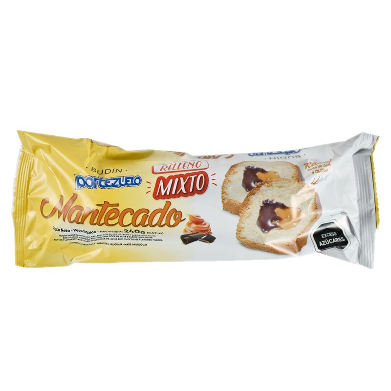 Budin Mantecado Relleno Mixto Portezuelo 240 G