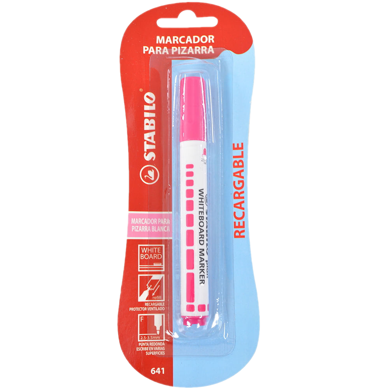 Marcador Stabilo Para Pizarra Rosado X 1 Unidad