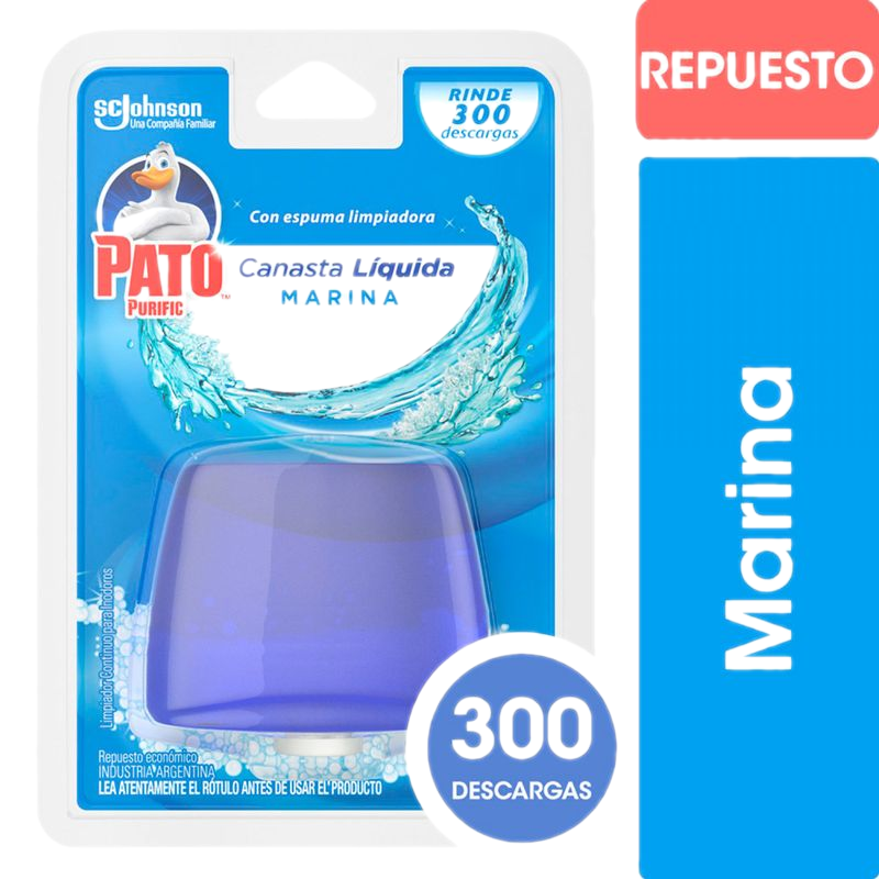 Canasta Inodoro Líquida Pato Marina Aparato