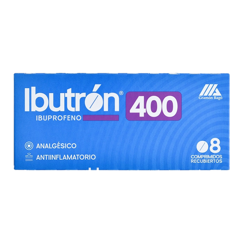 Ibutrón 400 Mg 8 Comprimidos Recubiertos