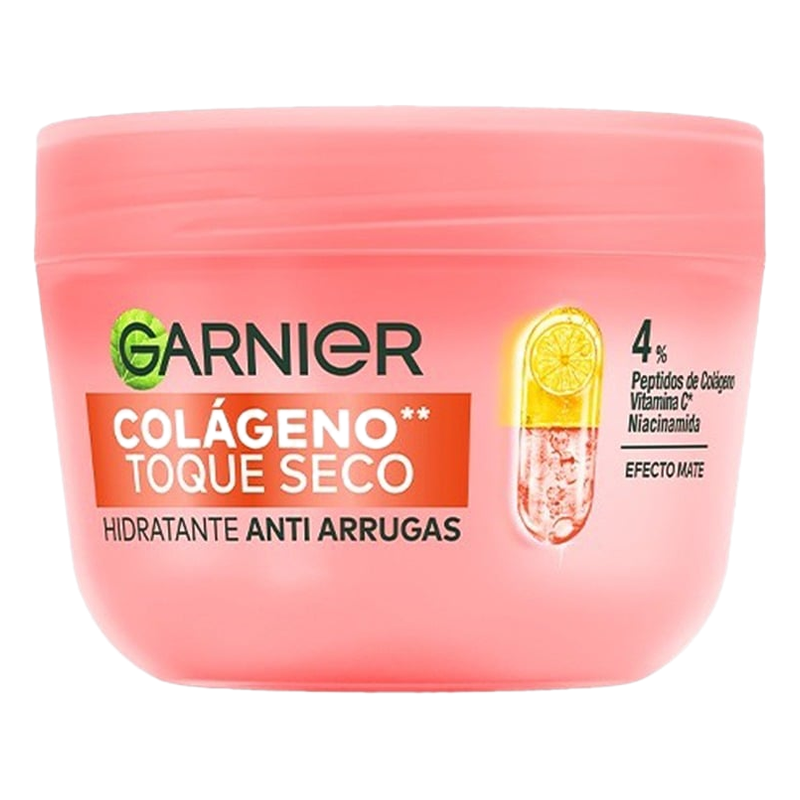 Crema Facial Garnier Hidratante Colágeno Toque Seco 102 Ml