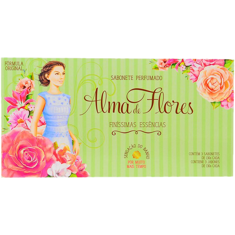 Estuche Jabones Alma De Flores 3 Unidades