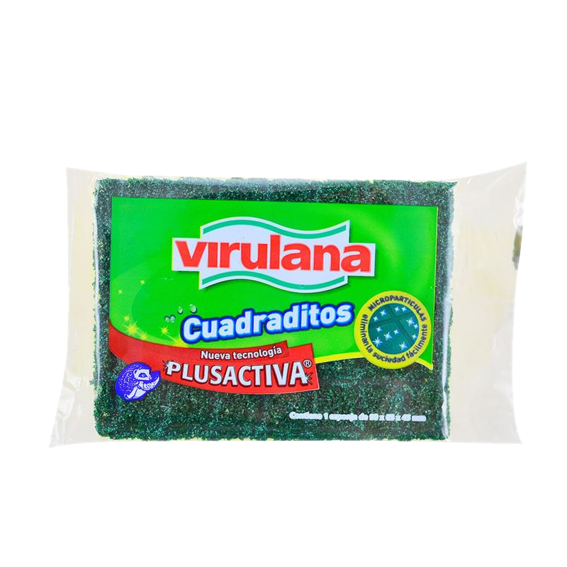 Fibra Esponja Virulana Con Cuadritos