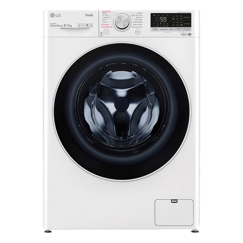 Lavasecarropas Lg Frontal Inverter 9 Kg