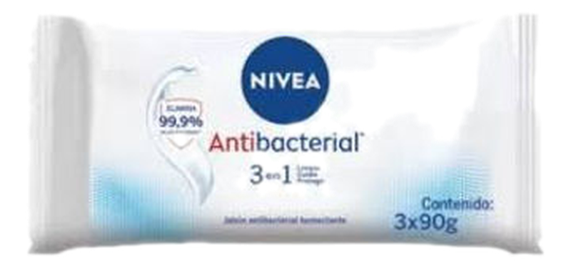 Nivea Jabon Antibacterial 3 Unidades 90 G