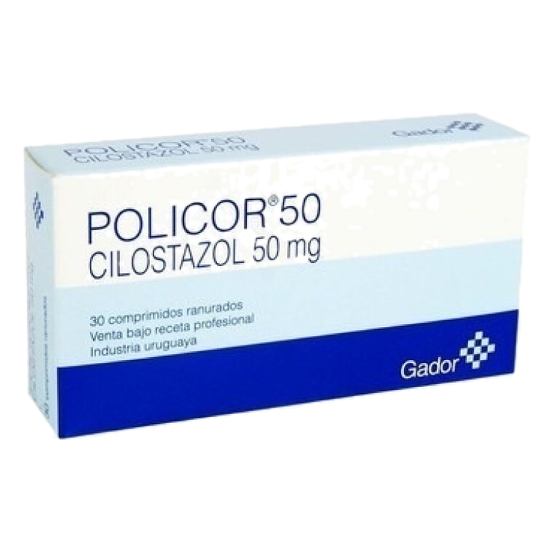 Policor 50 Mg X 30 Comprimidos