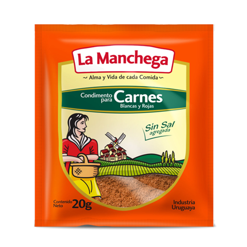 Condimento La Manchega Sin Sal Para Carne 20 G