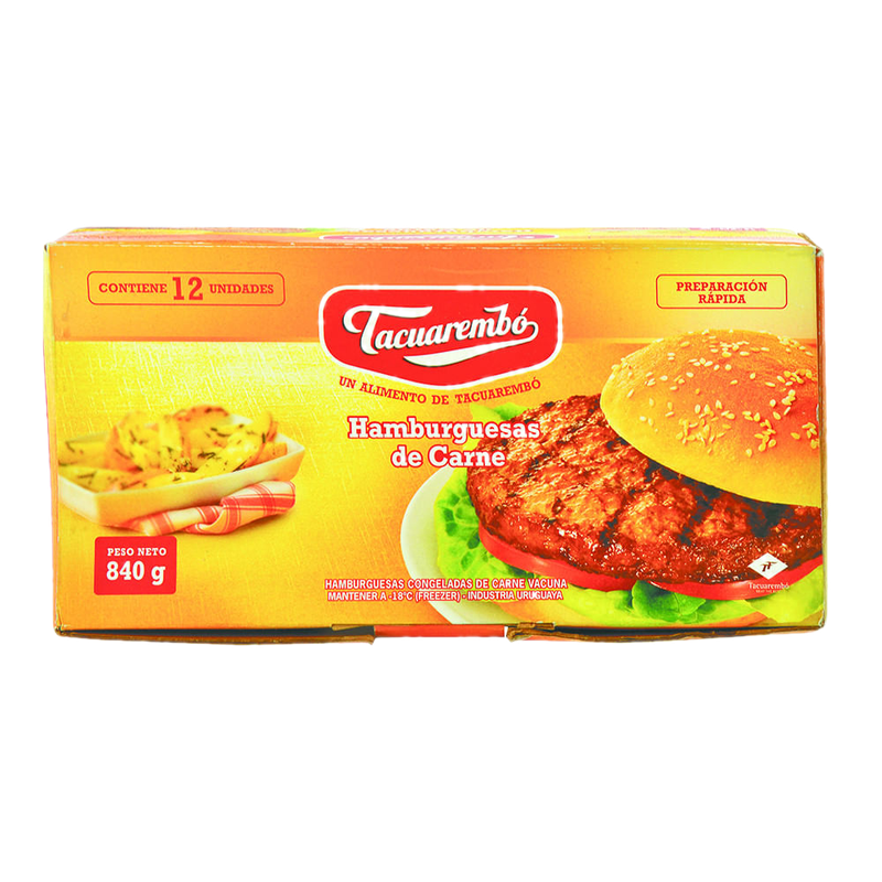 Hamburguesas Tacuarembó 12 Unidades 840 G