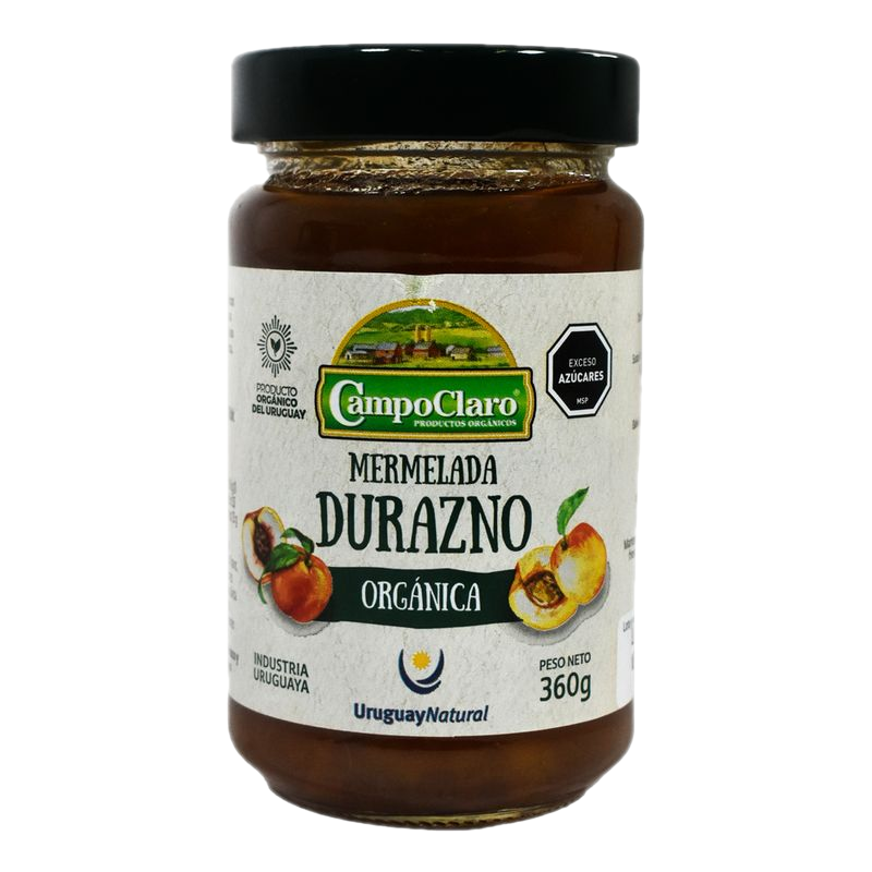 Mermelada Durazno Orgánica Campoclaro 360 G