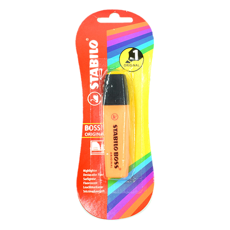 Resaltador Stabilo Boss Naranja X 1 Unidad