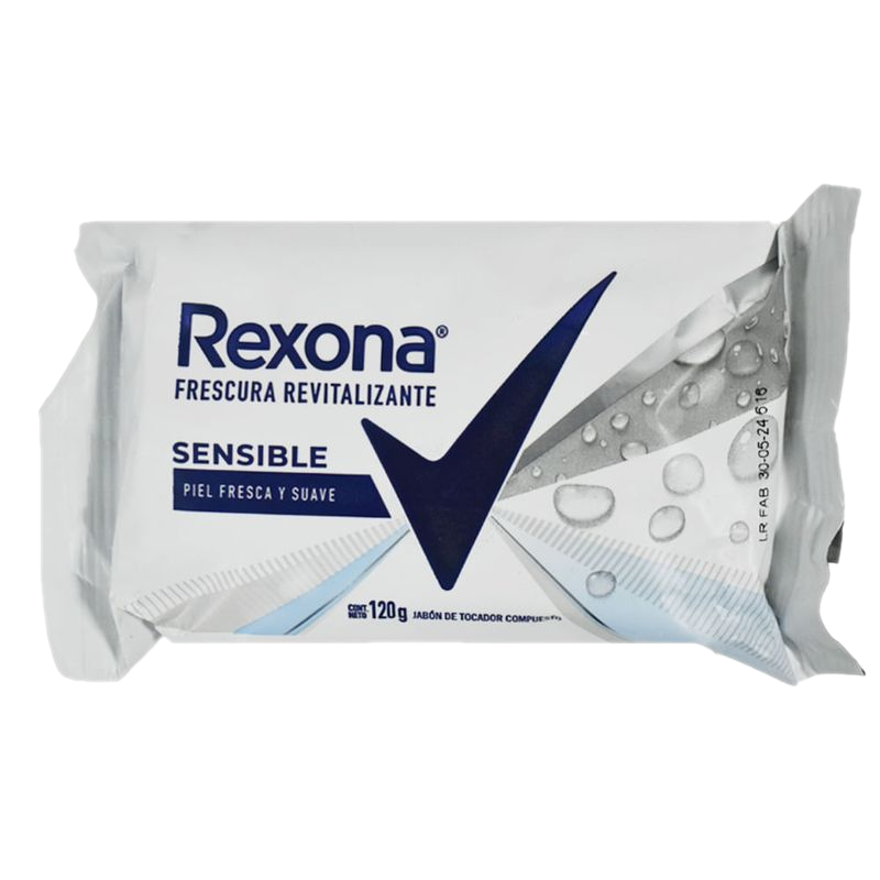 Jabón De Tocador Rexona Sensible 120 G