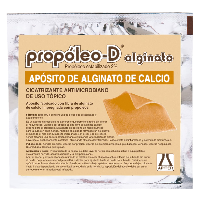 Apósito Apiter Propoleo-d Alginato 10 X 10 Cm 1 Unidad