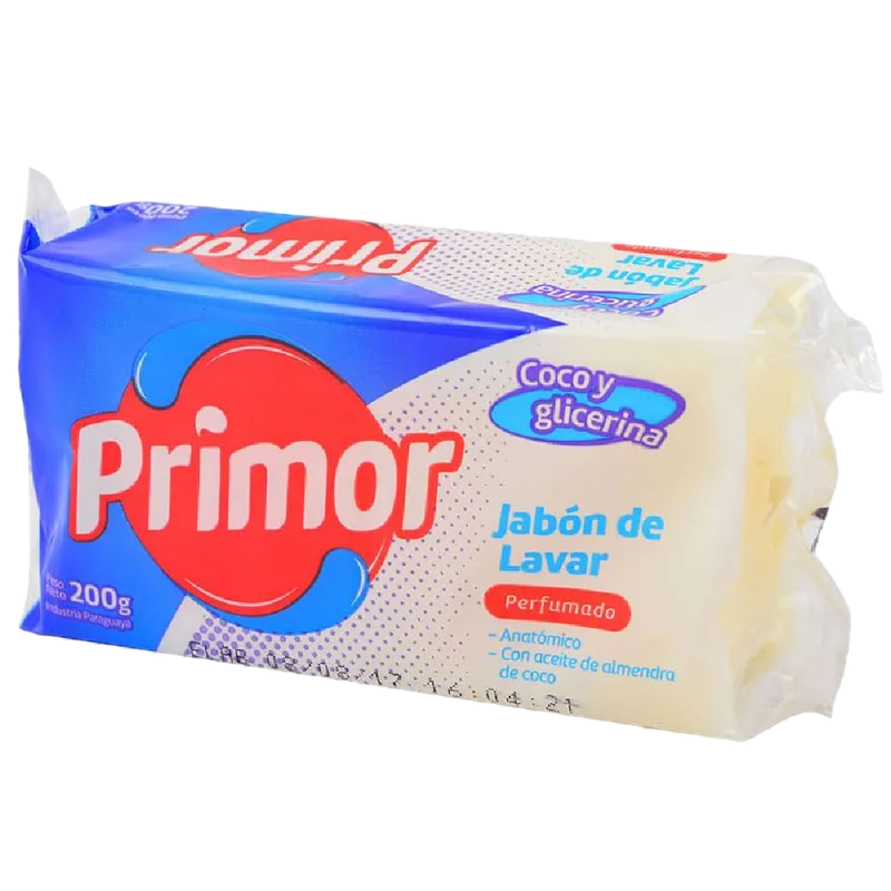 Jabón En Barra Primor Blanco 200 G
