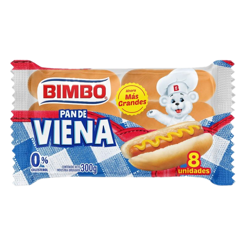 Pan De Viena Bimbo 8 Unidades 300 G