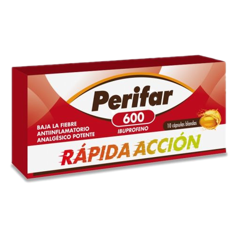 Perifar 600 Mg X 10 Cápsulas Blandas