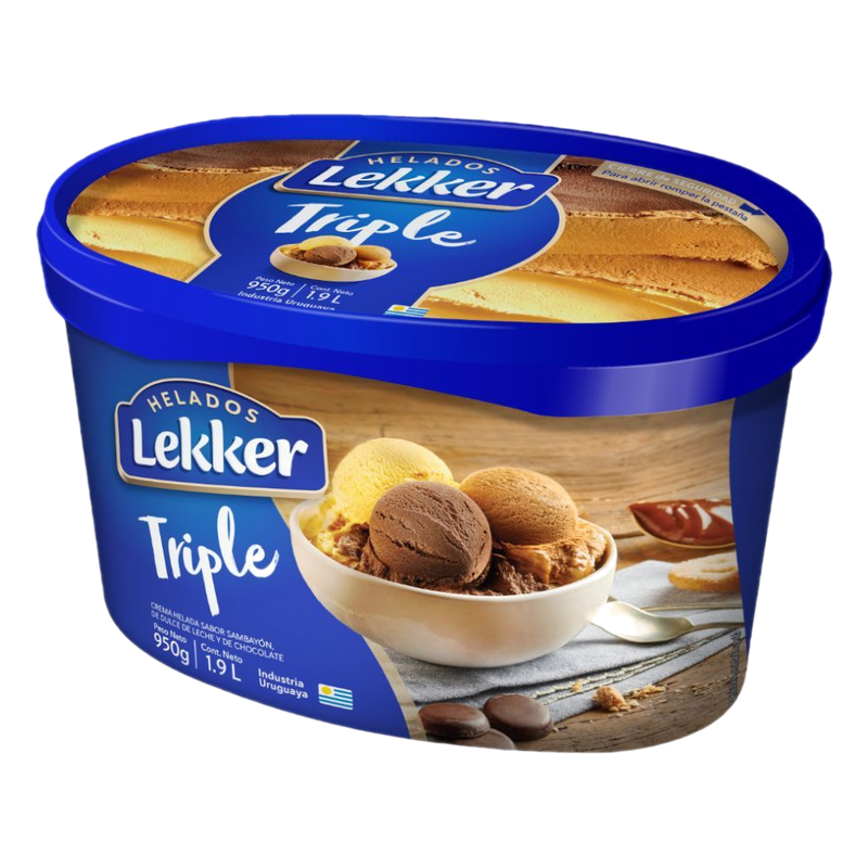 Helado Lekker Sambayon Chocolate Dulce De Leche 1.9 L