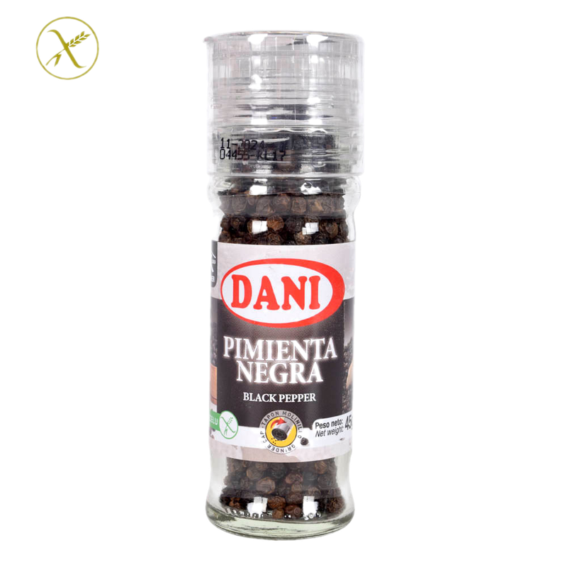 Condimento Pimienta Negra Dani En Grano Molinillo 50 G
