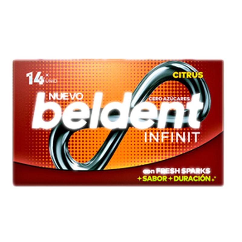 Chicle Beldent Infinit Citrus 14 Unidades
