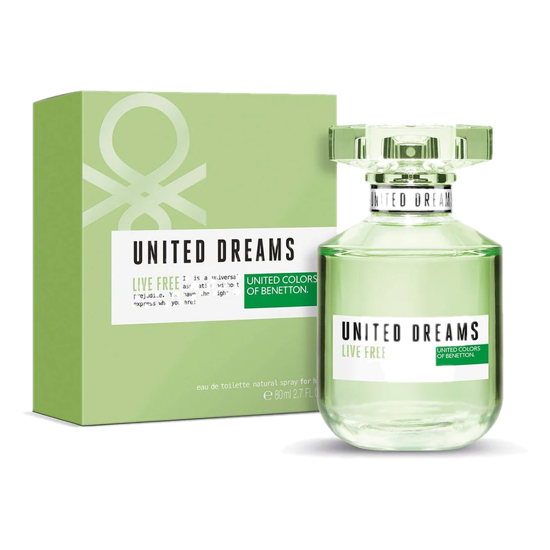 Perfume Benetton Live Free For Her Edt 80 Ml