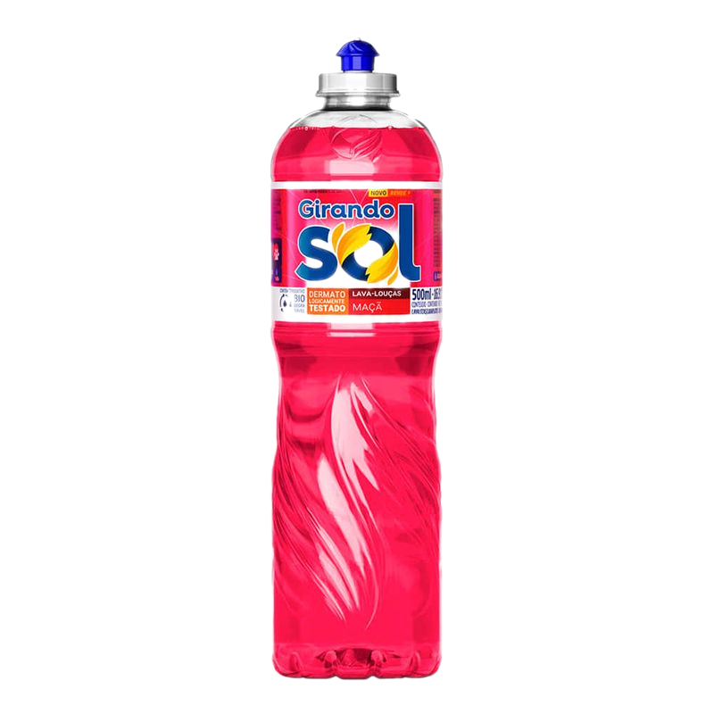 Detergente Líquido Lavavajillas Girando Sol Manzana 500 Ml