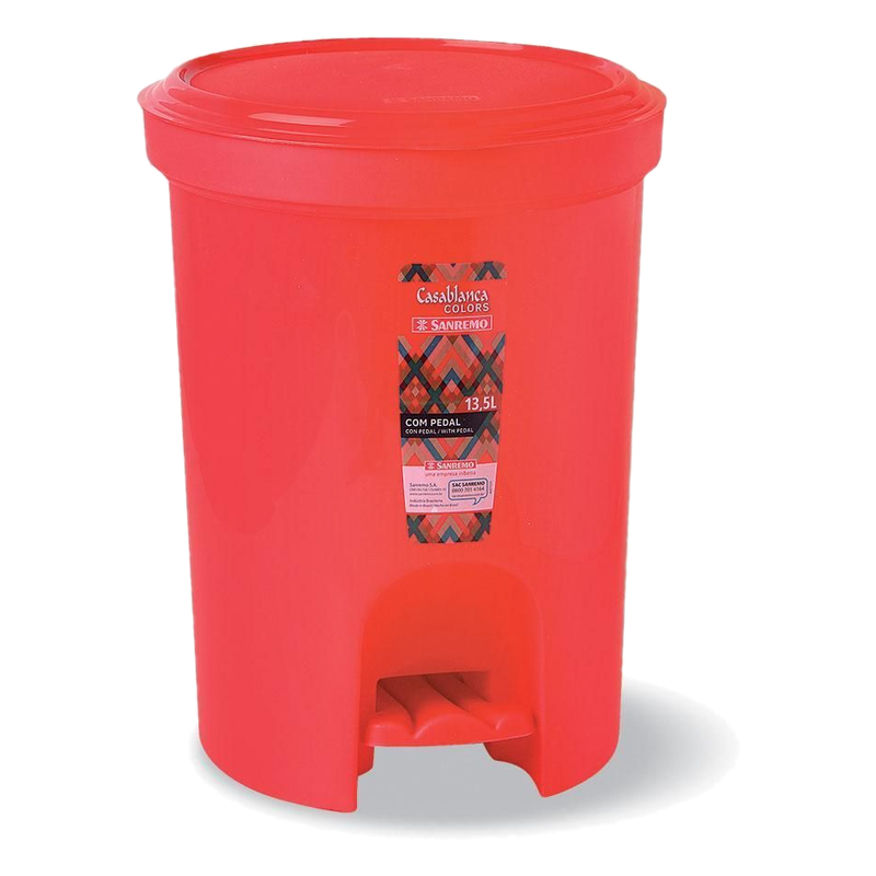 Recipiente Para Basura Con Pedal San Remo 13.5 L