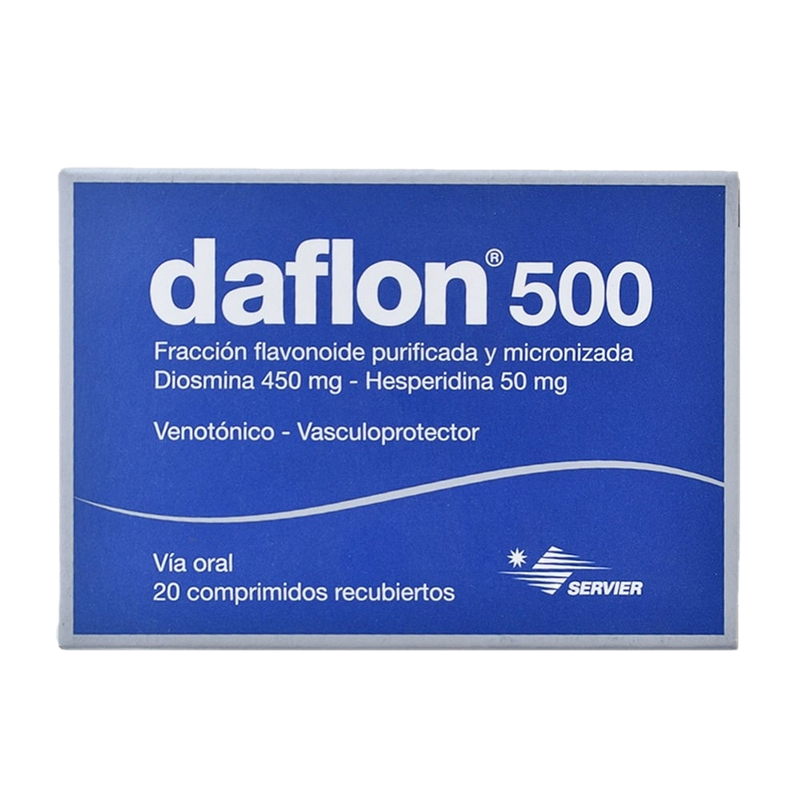 Daflon 500 Mg 20 Comprimidos Recubiertos
