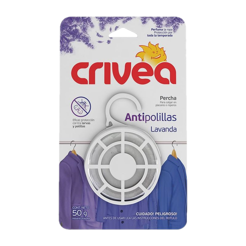 Antipolilla Percha Crivea Lavanda 50 G